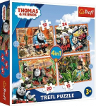 TREFL 4 dėlionių rinkinys &bdquo;Thomas&ldquo;