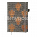 ROYAL A5 vihik 96 lk, ruuduline, hall, elastse paelaga