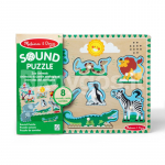 MELISSA & DOUG helidega pusle Loomaaialoomad
