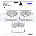 Piduriklotsi komplekt,ketaspidur DELPHI LP606