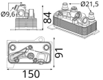 &Otilde;liradiaator, automaatkast MAHLE CLC 428 000S