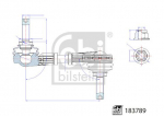 Stabilisaator,Stabilisaator FEBI BILSTEIN 183789