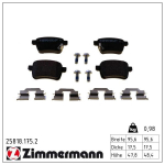 Piduriklotsi komplekt,ketaspidur ZIMMERMANN 25818.175.2