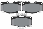 Piduriklotsi komplekt,ketaspidur TEXTAR 2167904