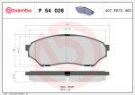 Piduriklotsi komplekt,ketaspidur BREMBO P 54 028