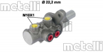 Peapiduri silinder METELLI 05-0730