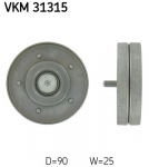 Seade-/juhtrull,soonrihm SKF VKM 31315