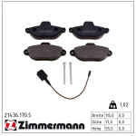 Piduriklotsi komplekt,ketaspidur ZIMMERMANN 21436.170.5