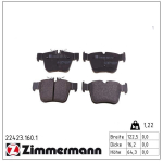 Piduriklotsi komplekt,ketaspidur ZIMMERMANN 22423.160.1