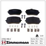 Piduriklotsi komplekt,ketaspidur ZIMMERMANN 22962.180.2