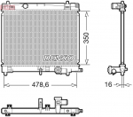 Radiaator,mootorijahutus DENSO DRM50137