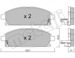 Piduriklotsi komplekt,ketaspidur METELLI 22-0406-1