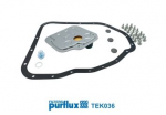 H&uuml;draulikafiltrikomplekt,automaatk&auml;igukast PURFLUX TEK036