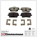 Piduriklotsi komplekt,ketaspidur ZIMMERMANN 26126.185.2