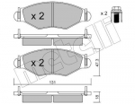 Piduriklotsi komplekt,ketaspidur METELLI 22-0254-0