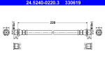 Pidurivoolik ATE 24.5240-0220.3