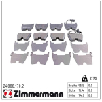 Piduriklotsi komplekt,ketaspidur ZIMMERMANN 24888.170.2