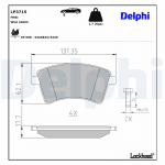Piduriklotsi komplekt,ketaspidur DELPHI LP3715
