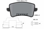 Piduriklotsi komplekt,ketaspidur TEXTAR 2460601