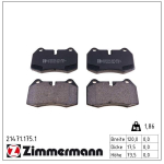 Piduriklotsi komplekt,ketaspidur ZIMMERMANN 21471.175.1