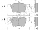 Piduriklotsi komplekt,ketaspidur METELLI 22-0951-0