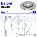 Piduriketas DELPHI BG3198