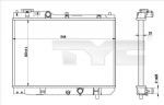 Radiaator,mootorijahutus TYC 720-0001-R