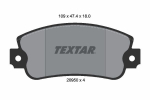 Piduriklotsi komplekt,ketaspidur TEXTAR 2095005