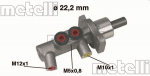 Peapiduri silinder METELLI 05-0383