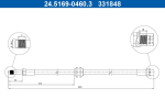 Pidurivoolik ATE 24.5169-0460.3