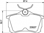 Piduriklotsi komplekt,ketaspidur HELLA 8DB 355 009-511