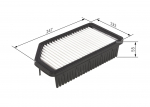 &Otilde;hufilter BOSCH F 026 400 414