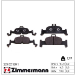 Piduriklotsi komplekt,ketaspidur ZIMMERMANN 22402.160.1