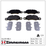 Piduriklotsi komplekt,ketaspidur ZIMMERMANN 24459.185.1