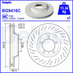 Piduriketas DELPHI BG9416C