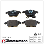 Piduriklotsi komplekt,ketaspidur ZIMMERMANN 24696.200.2