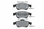 Piduriklotsi komplekt,ketaspidur TEXTAR 2224001