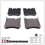Piduriklotsi komplekt,ketaspidur ZIMMERMANN 24524.195.1