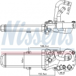 Radiaator,heitgaaside tagasijooks NISSENS 989412