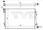 Radiaator,mootorijahutus TYC 737-0062-R