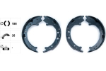 Piduriklotside komplekt,seisupidur TEXTAR 91083100