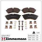 Piduriklotsi komplekt,ketaspidur ZIMMERMANN 22147.210.2