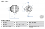 Generaator BOSCH 0 986 049 071