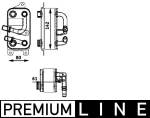 &Otilde;liradiaator, automaatkast MAHLE CLC 43 000P