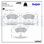 Piduriklotsi komplekt,ketaspidur DELPHI LP1694