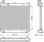 Radiaator,mootorijahutus DENSO DRM50141