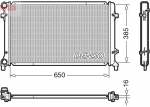 Radiaator,mootorijahutus DENSO DRM02014