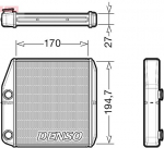 Soojusvaheti,salongik&uuml;te DENSO DRR09101