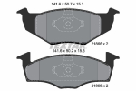 Piduriklotsi komplekt,ketaspidur TEXTAR 2186601