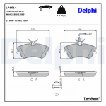 Piduriklotsi komplekt,ketaspidur DELPHI LP1614